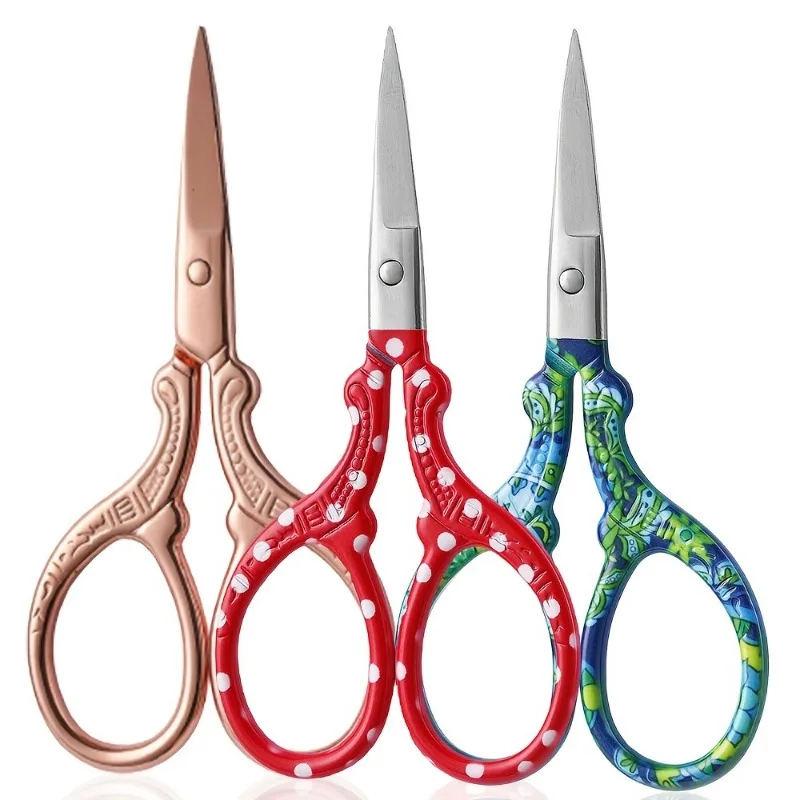 1pc Premium 3.58in Embroidery Scissors - Stainless Steel Stork Scissors for Crafting, Sewing, and Everyday Use