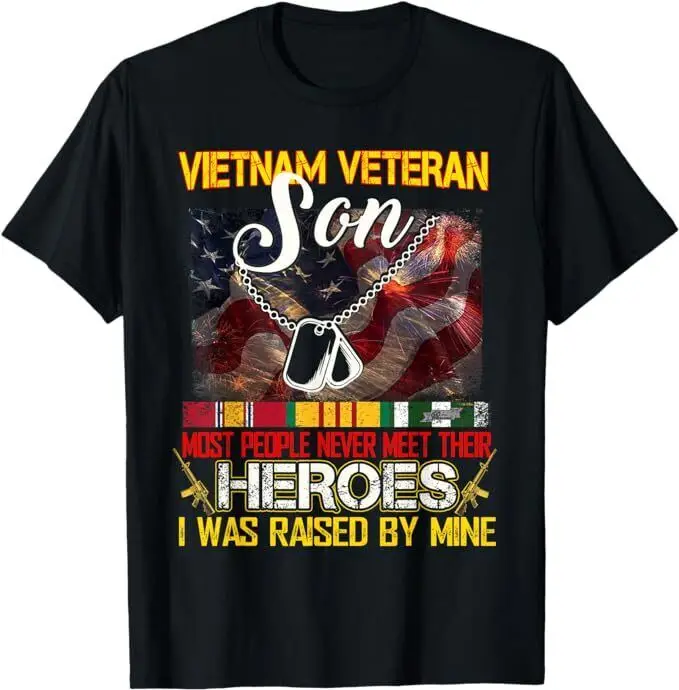 NEW LIMITED Proud Son Of A Vietnam Veteran My Dad Mom Is A Hero T-Shirt S-5XL Anime Graphic T-shirts for Men Clothing Women Tees