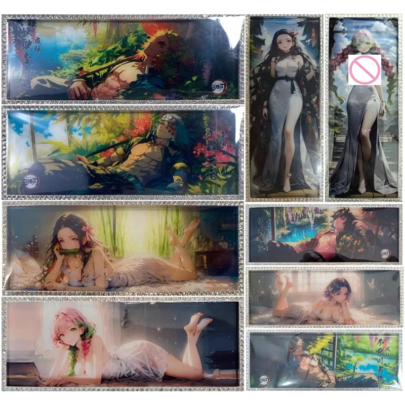 

Аниме Demon Slayer Kamado Nezuko Kochou Shinobu Rengoku Kyoujuro Kanroji Mitsuri Diamond Cards Подарки на день рождения Детские игрушки