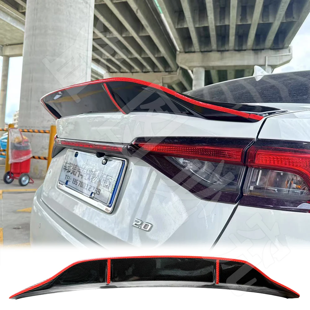 

For Toyota 2021-2023 ALLION trunk lid spoiler R style trunk lid decorative cover tail wing ABS material aerodynamic kit
