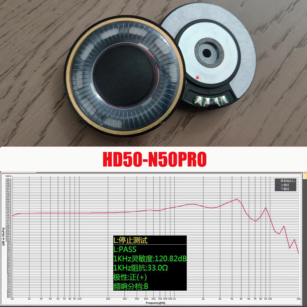 ELFINEAR 50mm Audiophile Kopfhörer-Treibereinheit mit Super-Großem N50-Magnet, Hi-Fi-Lautsprecher mit Kraftpapier-Kalotte & CCA-Schwingspule – Detail 13