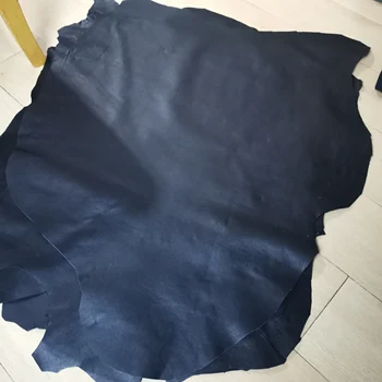 Piel de oveja negra de 1mm de grosor, cuero superior, tela de cuero Real, bricolaje hecho a mano para zapatos, bolso Todo vendido