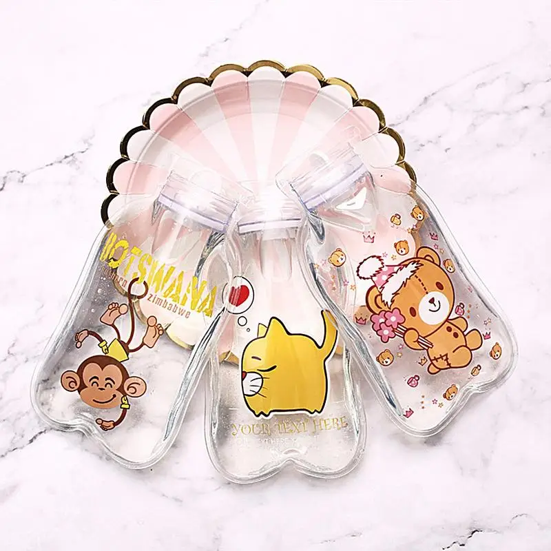 Hot Water Bottle For Cramps Warm Water Bag Heating Bottle Portable Hot Water Bottle Transparent Hot Bag Feet Warmer Water Pouch