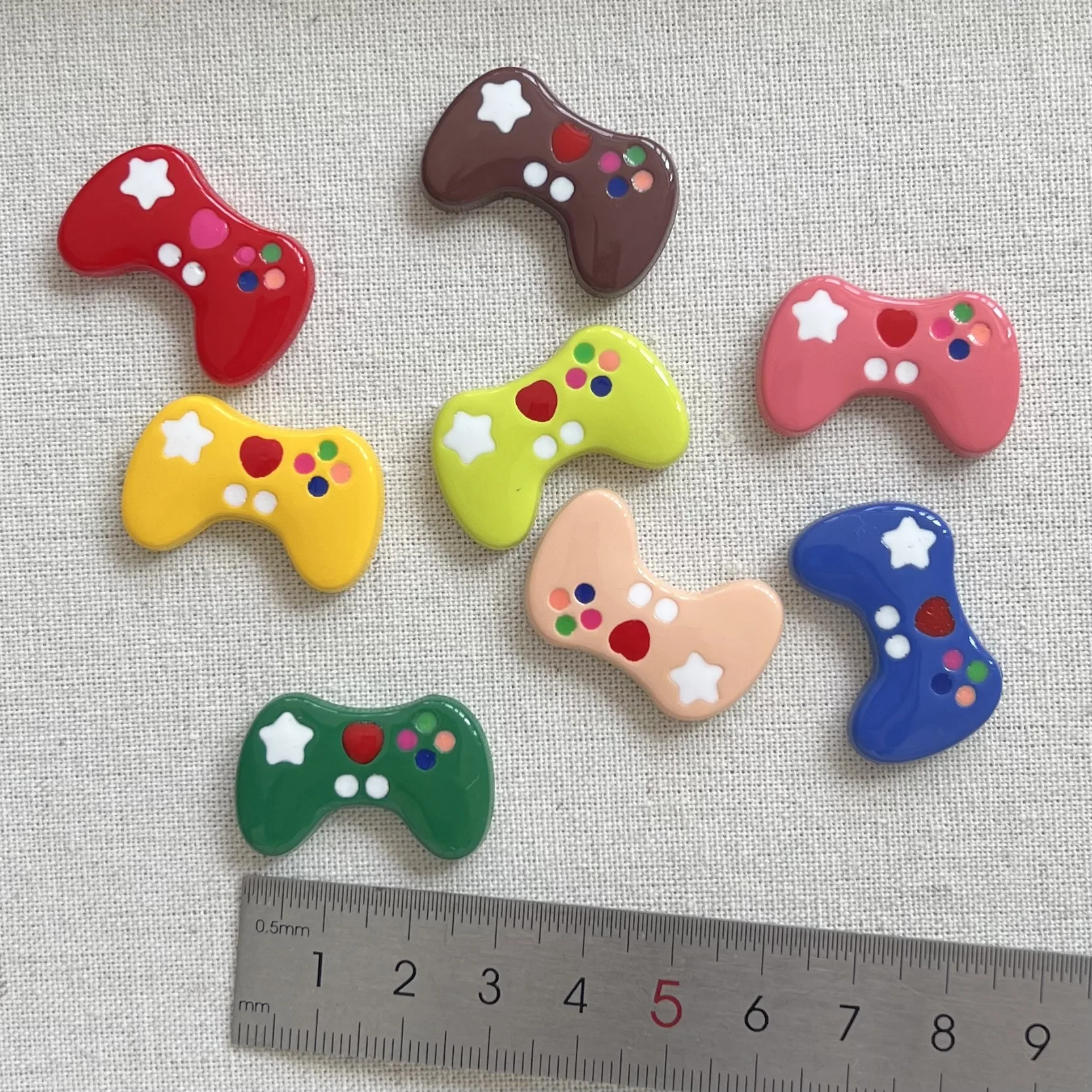 5pcs miniso series console di gioco colorata cartoon resin flatback cabochon materiali di artigianato fai da te creazione di gioielli charms