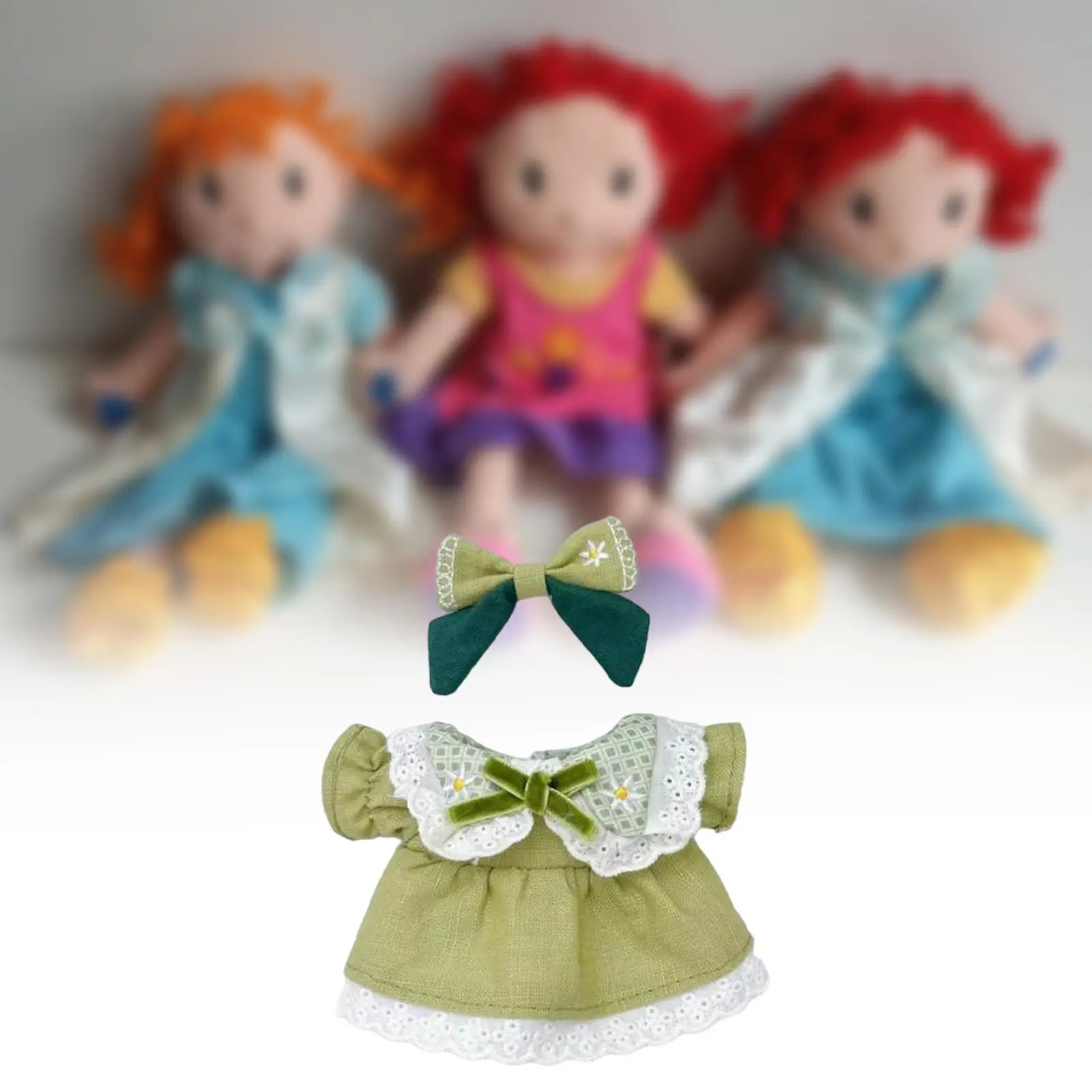 Stuffed Doll Princess Dress Costumes Photo Props DIY Flexibility Fashion Imagination Clothing Dress up Outfit for 17'' Doll