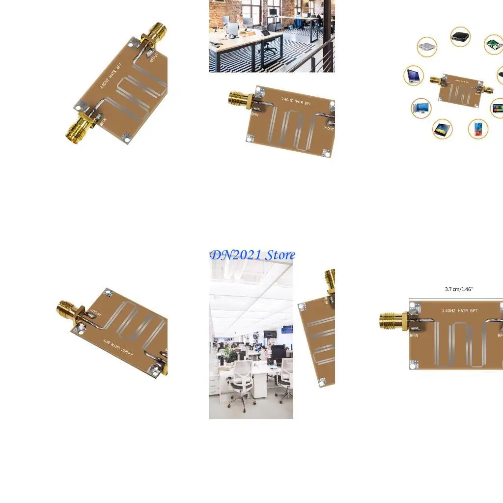F3KE Practical 2.4GHZ Microstrip Bandpass Filter for Improved to Noise Ratio