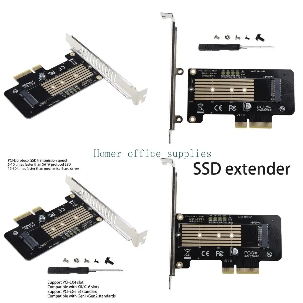 

K43B для M.2 для M для ключа NVME NGFF SSD для PCIE3.0 High Speed ​​PCIE 4X X16 R