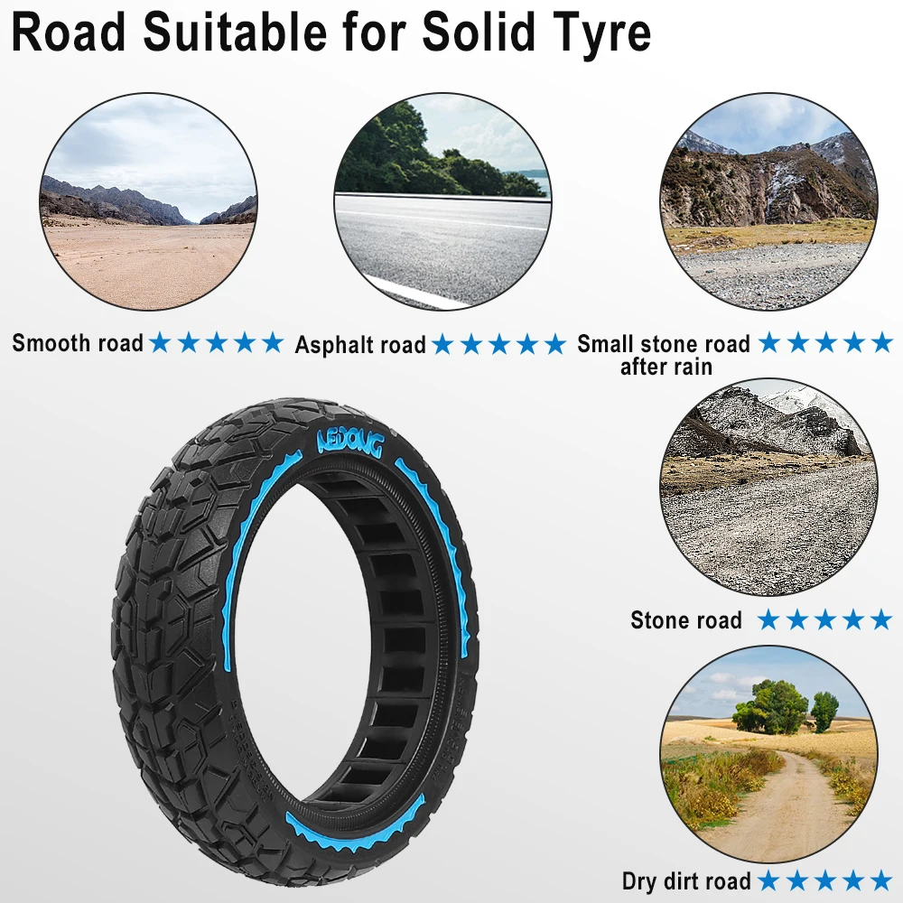 8,5 Zoll Off-Road Solid Tire Elektroroller Stoßdämpfender 8 1/2x2 Reifen für Xiaomi M365/1S/Pro/Pro2/Mi3 Tubeless Reifen – Detail 6