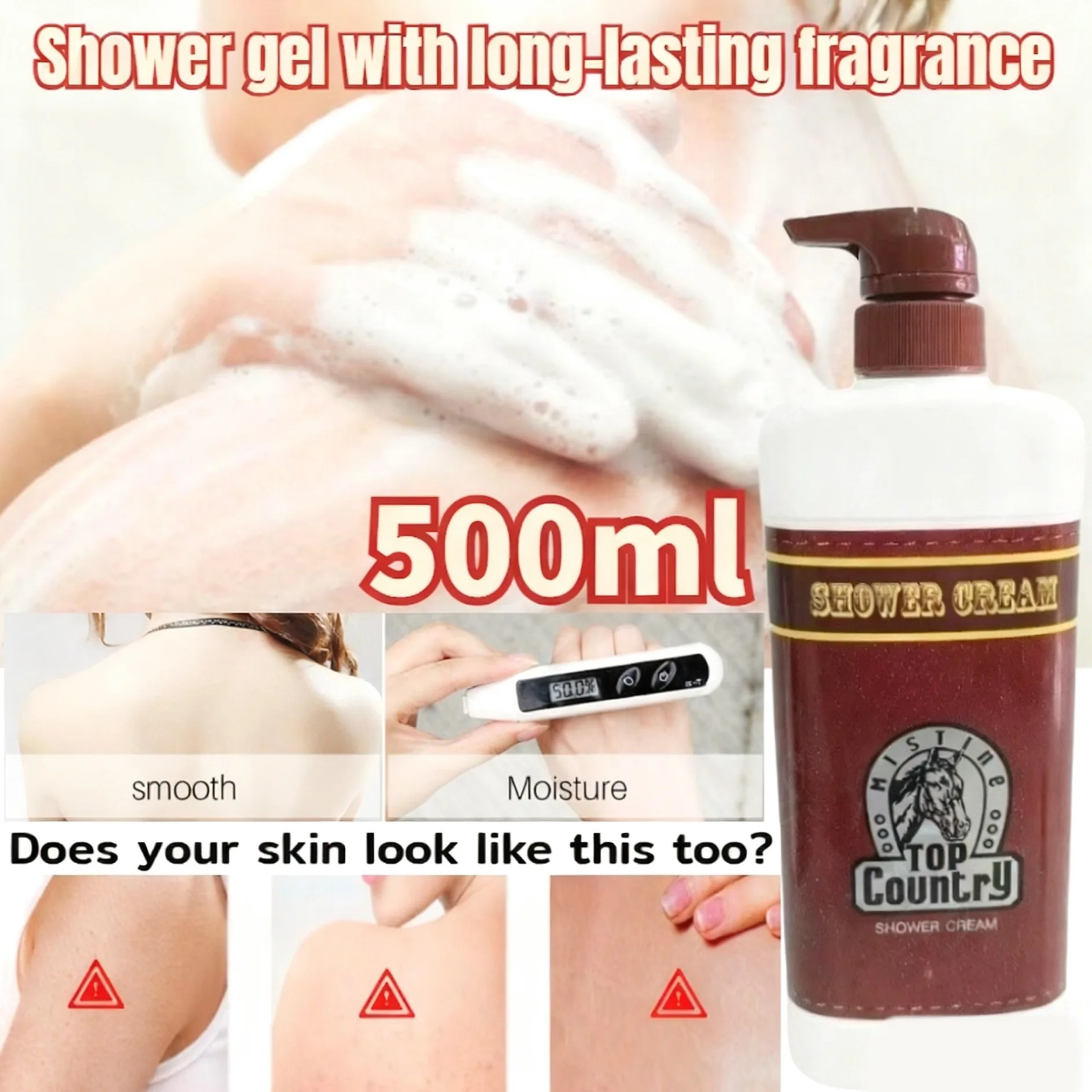 Стойкий ароматный гель для душа 500 мл Глубоко очищает кожу Устравает запах тела Сохраняет вас чувствовать свежесть Для мужчин и женщин