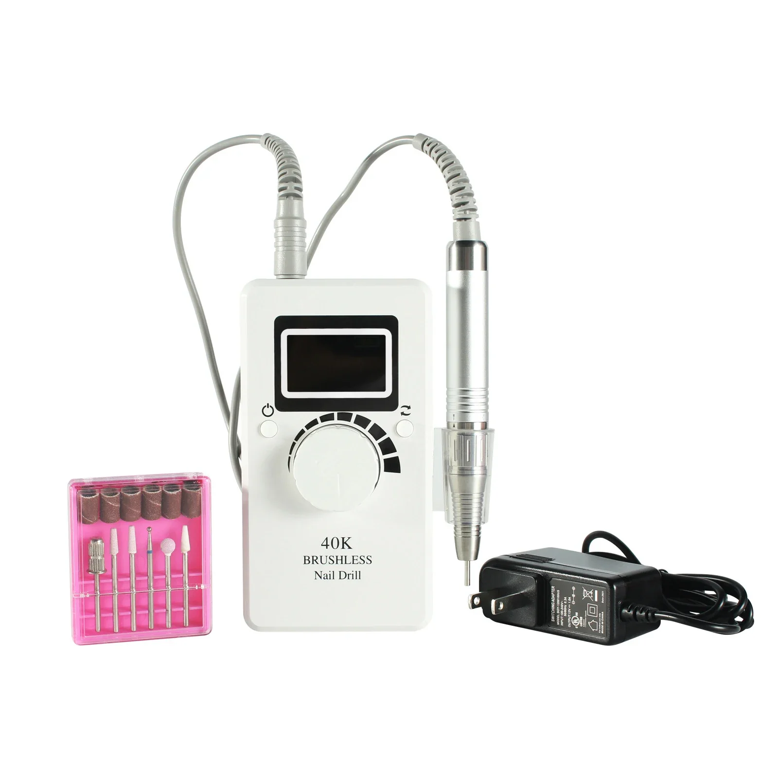 Brushless Nail Drill Machine 40000 RPM Cordless Por Nail Drill with Hook Recargable Nail Drill Professional Tool