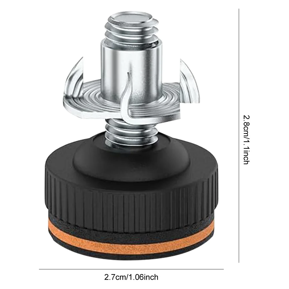 Niveladores de muebles ajustables con protectores de suelo, pies de nivelación de muebles para mesas, armarios, sillas, patas de taburete, 3/8 pulgadas, 20 piezas