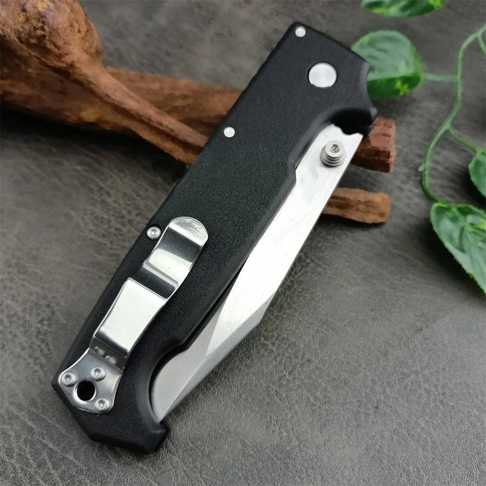 COLD SR1 Folding Knife High Quality 8Cr14Mov Blade Nylon Fiber Handle Outdoor EDC Pocket Knife Camping Hiking Hunting Tool