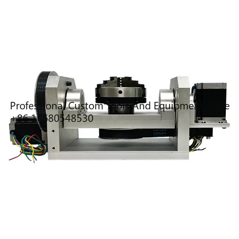 YsLYCNC Rotation Axis 5th Axis With Chuck With Table 57 Two Phase 3A Stepper Motor Control for CNC Router Machine