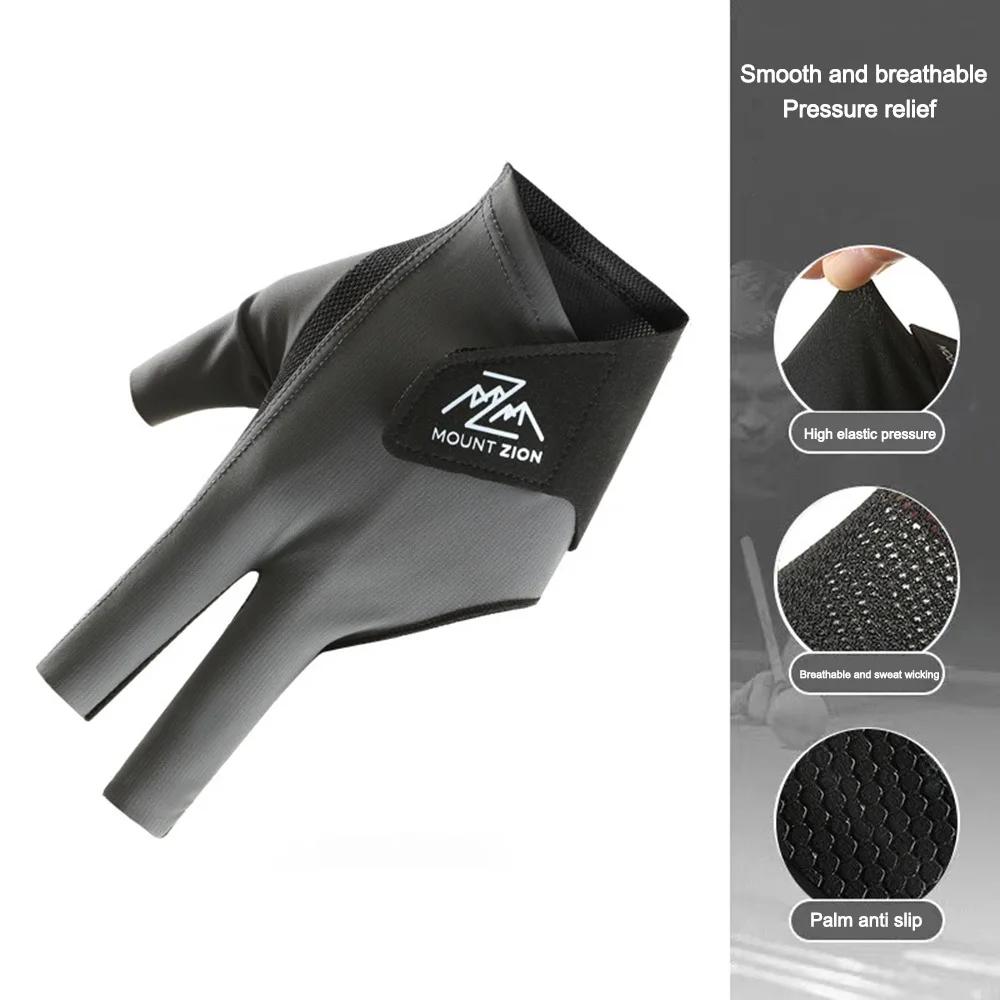 

1 шт., перчатки для левой руки, нескользящие эластичные тренировочные перчатки для бильярда, дышащие перчатки для снукера, бильярдные аксессуары, аксессуары для бильярда