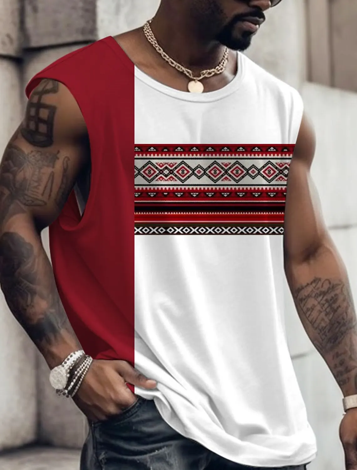 2023 Men's Quick-Drying Undershirt Bodybuilding Sports Gym Workout Four Seasons Clothing Men's Sleeveless Muscle Classic Shirt image 3
