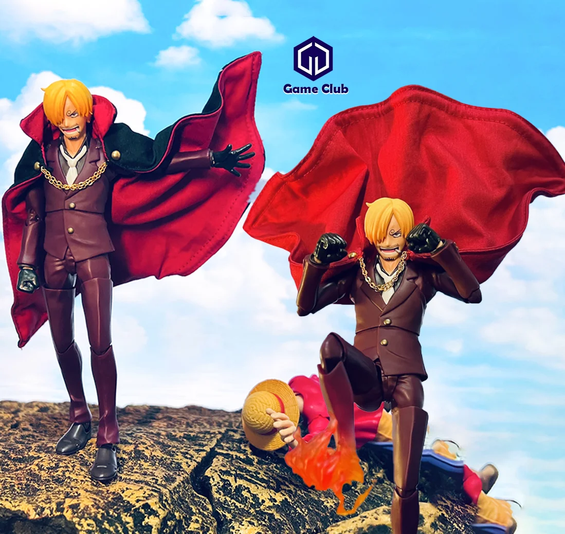 1/12 Male ONE PIECE Chef Of Straw Hat Pirates Gentleman Vinsmoke Sanji Cloak Cape Accessory For 6