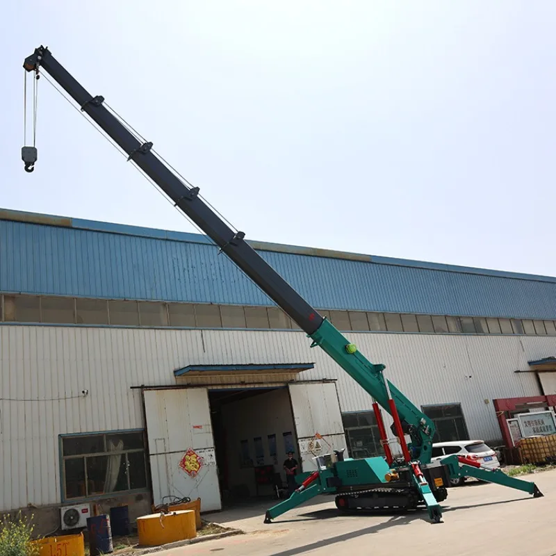 Electric Spider Crane Portable Lifting Crane Machine Build Crawler 2t 3t 5t 8t Mini Spider Crane