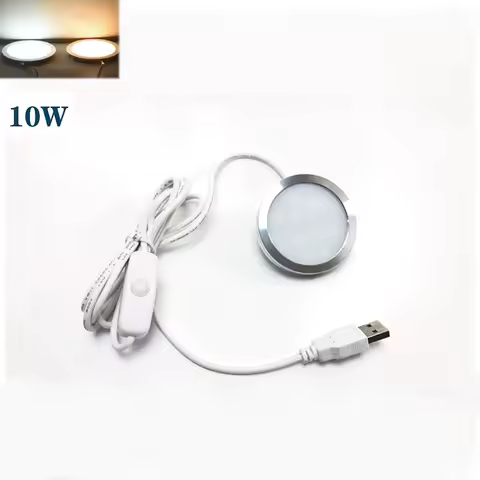 LED USB 5V 10W LED Under Cabinet Light Model cabinet Display Case Shelf Counter Lighting Caravan Camper Spot Lamp Interior light