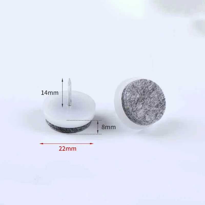 20-100 個家具足釘フェルトパッドプラスチックスライド釘椅子テーブル脚保護パッド直径 14 ミリメートル-28 ミリメートル白/茶色