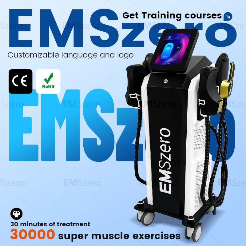 EMSzero 15Tesla 6500w NEO Body Slimming Nova Fat Burning Muscle EMS Sculpting Electromagnetic Stimulate Sculpt Therapy Machine