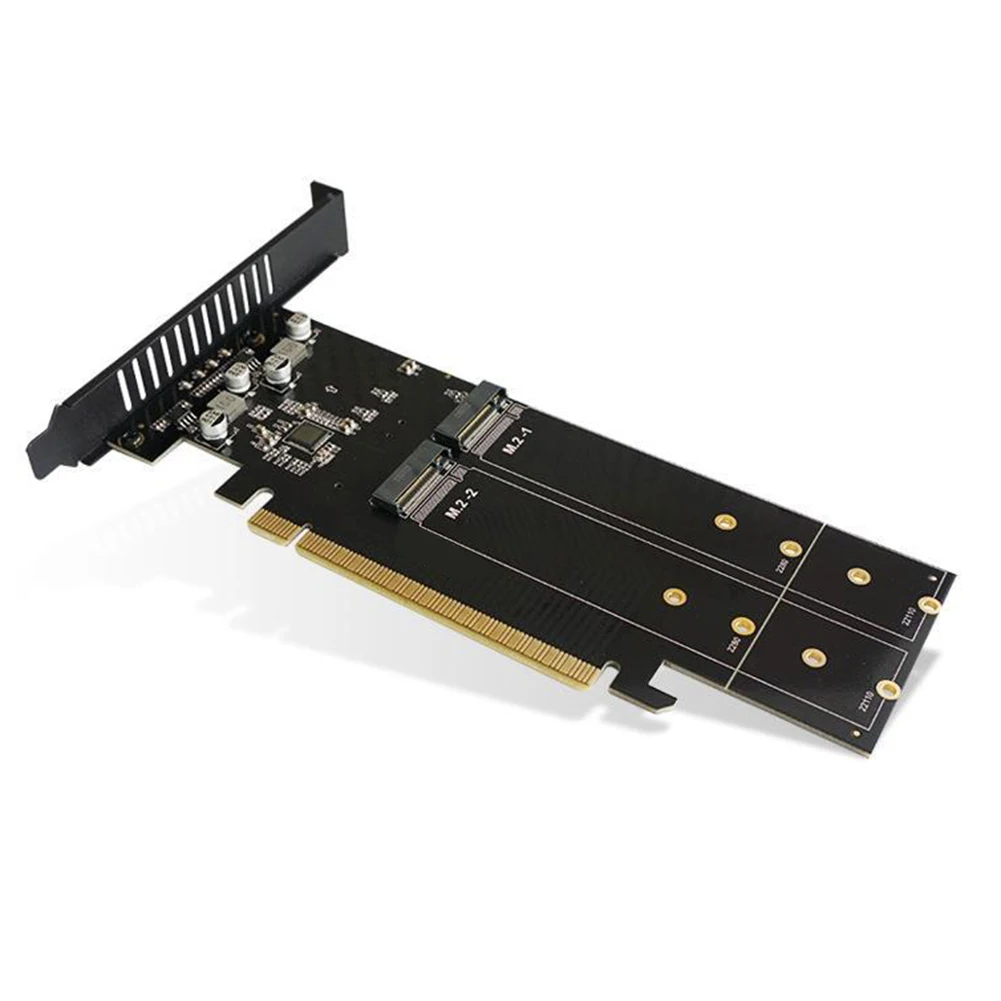 بطاقة توسيع M.2 NVME M مفتاح PCIE 3.0X16 SSD بطاقة الناهض 4 فتحة HDD محول تحكم يدعم الغارة مع المبدد الحراري
