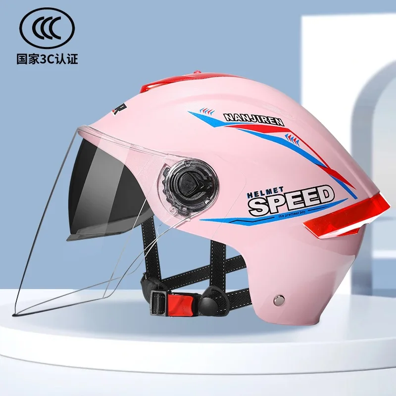 

Electric Bike Motorcycle Helmet Sunscreen UV Resistant High Definition Lenses Summer Safety Cascos Para Moto Motocross
