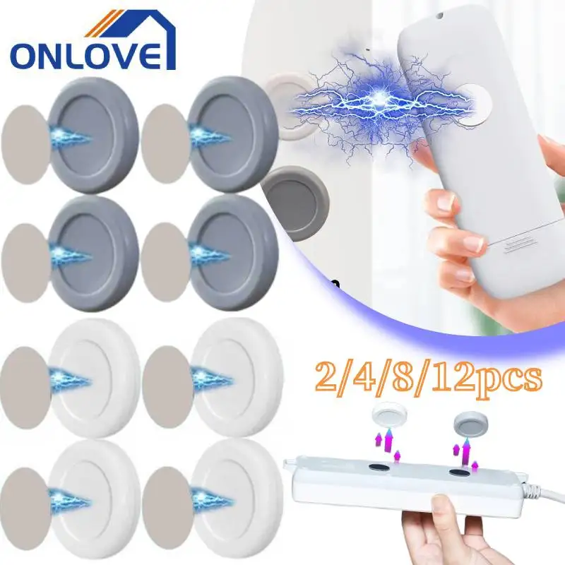 

12/2PCS Strong Magnetic Hook Wall Mounted Remote Controller Magnet Hook Router Keys Storage Holder Home Office Kitchen Organizer