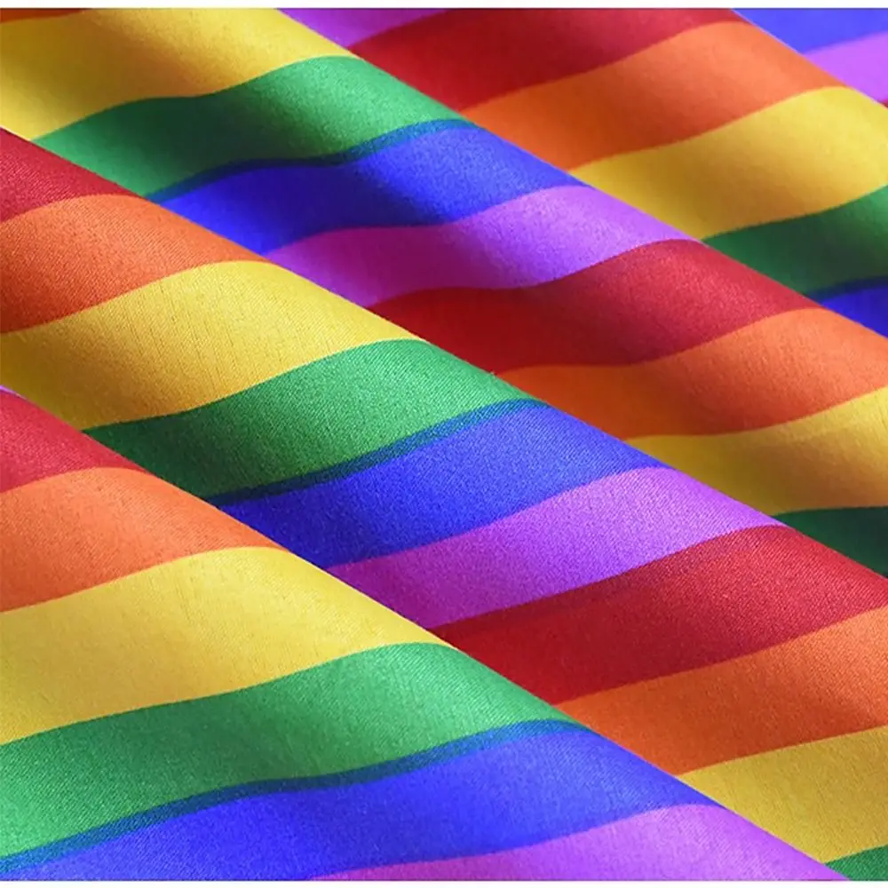Hot Pride Festival Pocket Square Scarf Rainbow Colorful Headband Wristband Gay