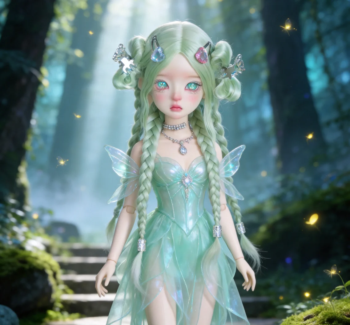 BJD Wig Doll Accessories Doll Hair 1/4 BJD Braided Wig Bun Wig Hardhead Shell Mohair Hair Free Shipping