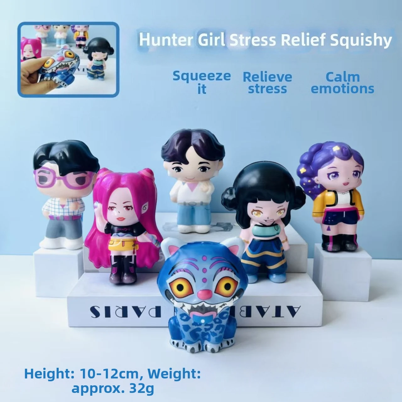 2025 الساخن Kpop الشيطان هنتر الإجهاد تخفيف دمية الإجهاد تخفيف لعبة الهدايا للأطفال