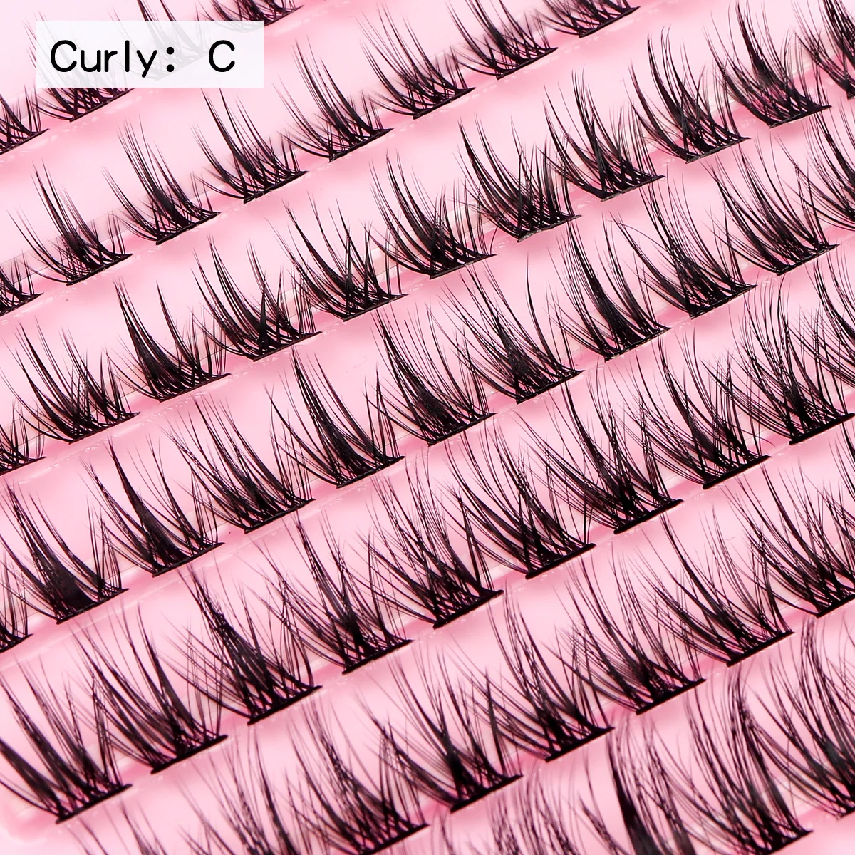 168pcs DIY Clusters Eyelash Extension Volume Individual Wispy Fluffy Lash Clusters Lash Extension Kit Makeup 07-H-001