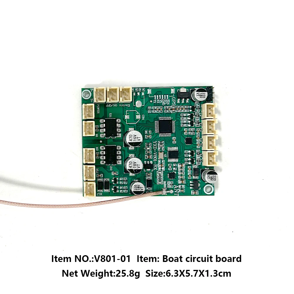 Flytec Offizielle Original V801 Köder Boot Ersatzteile Platine & Controller Set Empfangsplatine Hauptplatine Fernbedienung