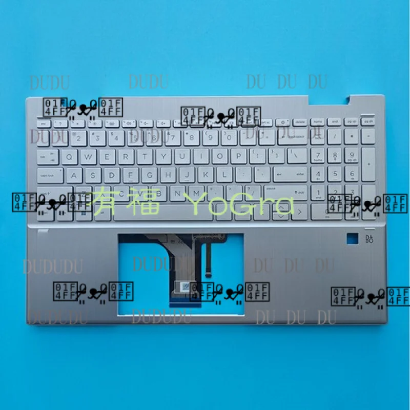

DDD New For HP Palmrest Backlit Keyboard & Fingerprint 15-ER 15-ER0051NR M45130-001