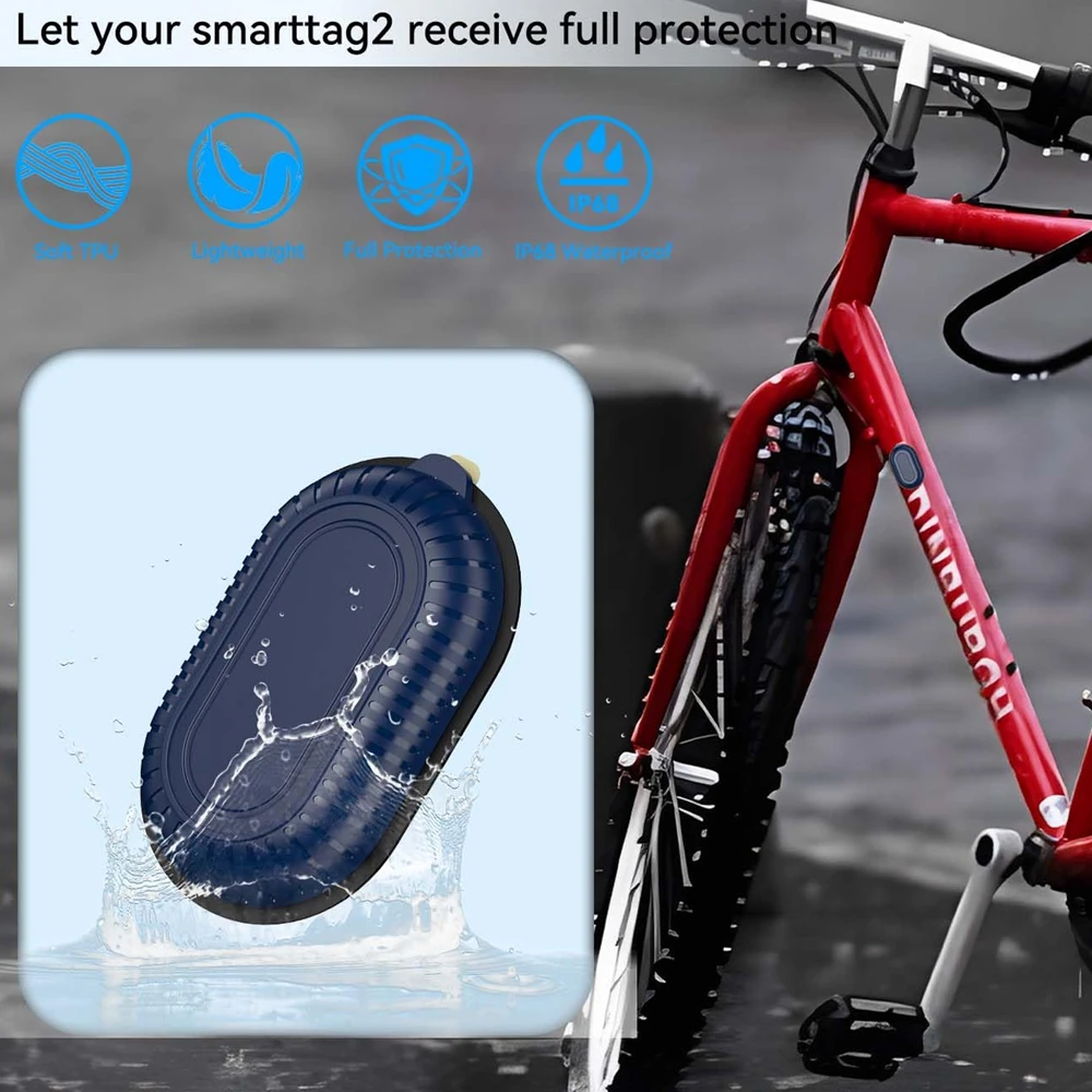 防水保護カバーサムスン Smarttag2 ケース粘着ステッカースマートタグ 2 ホルダー GPS トラッカー財布バイク抗紛失