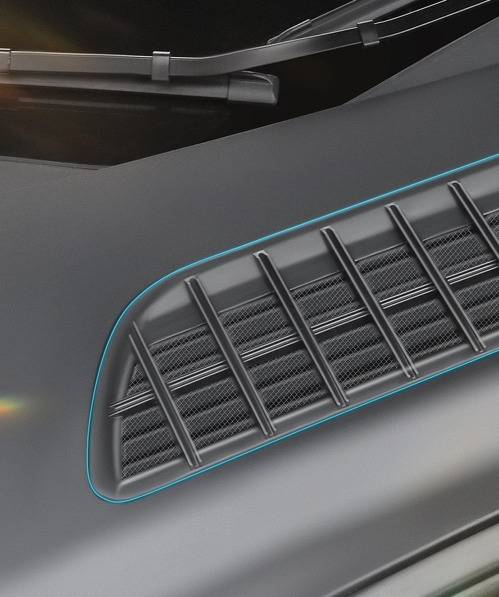 YZ Lufteinlass-Schutzabdeckung für Tesla Model Y/YL 2026 Juniper – Insektenschutz- und Schmutzabweisungsnetz für die vordere Klimaanlage – Detail 11