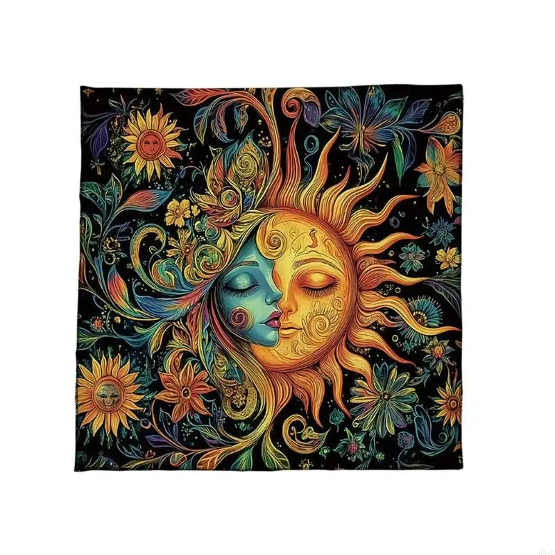 Colorful Portable Tarots Cover Simple Cleaning Travel Friendly Tarots Cloth Fabric