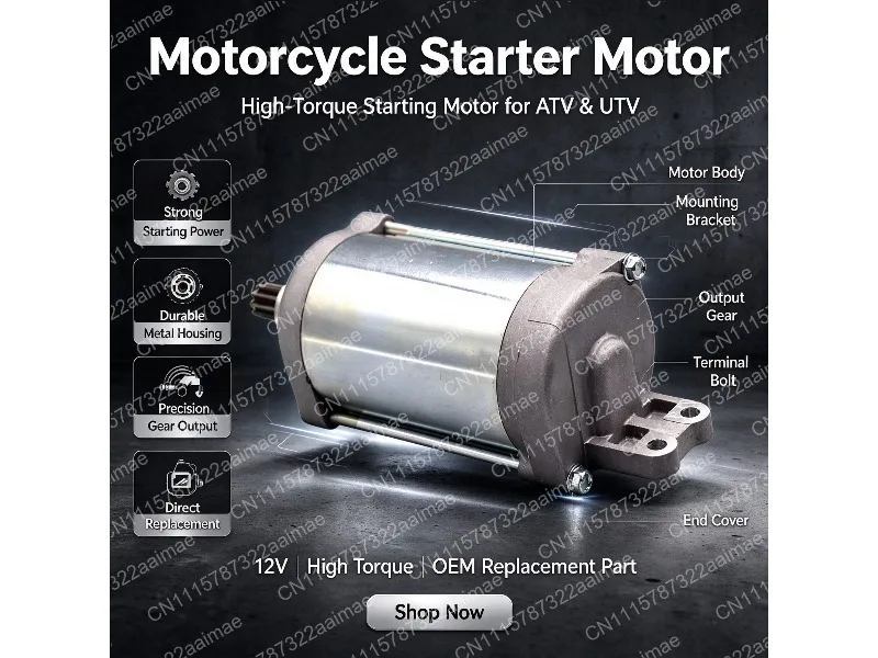 Motorcycle Starter Assembly Replacement for LS650 Savage 650 1986-2014 Direct Fit