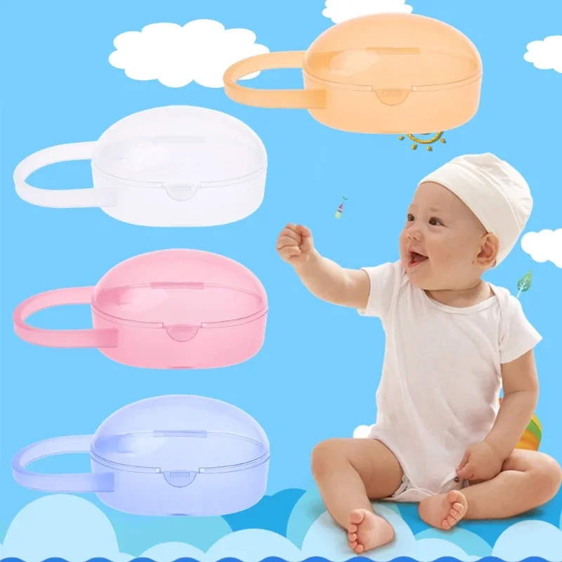 Baby Nipple Container Box Plastic Pacifier for Case Soother Cases Storage Portable Transparent Newborn Outdoor