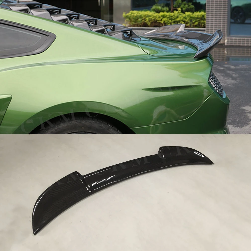 

Carbon Fiber Rear Lip Spoiler Wings Body Kits for Ford Mustang GT V8 V6 GT350R Coupe 2015 2016 2017 2018 2019 2020 Car Styling