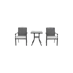 Mainstays Alexandra Square 3-Piece Outdoor Furniture Patio Bistro Set, Gray outdoor furniture  patio furniture