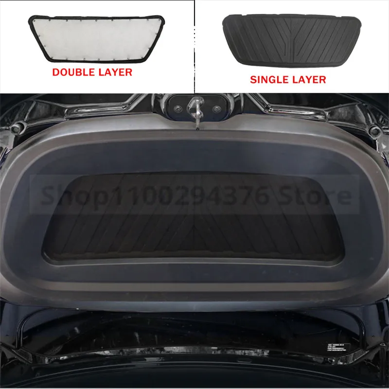 Car Hood Engine Sound Insulation Pad Cotton Front Trunk Soundproof Cover Thermal Heat Insulation Mat For Tesla Model Y 2021