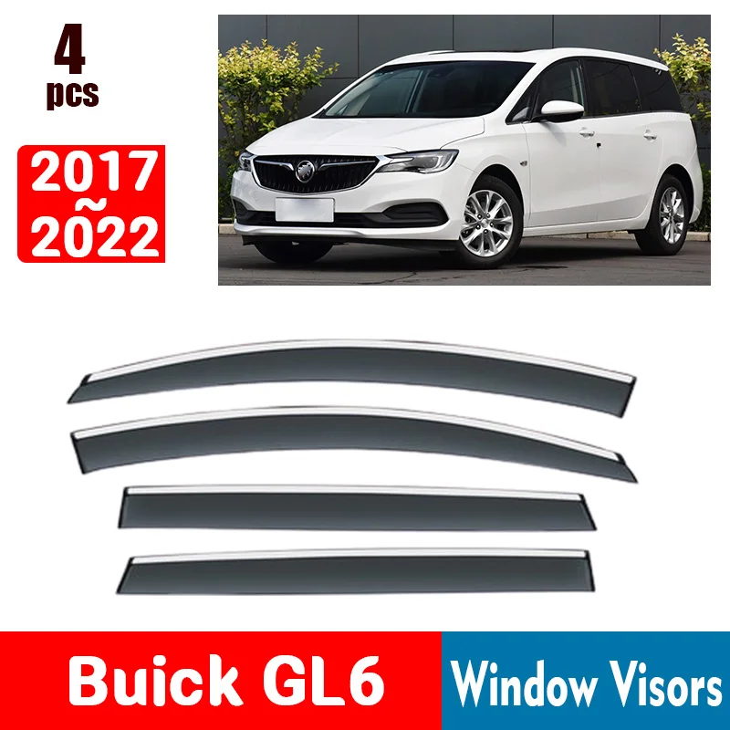 

Защитные козырьки для окна Buick GL6 2017-2022, защита от дождя, защита от дождя, дождевик, дефлектор, тент, защита от вентиляции, затеняющий чехол, отделка