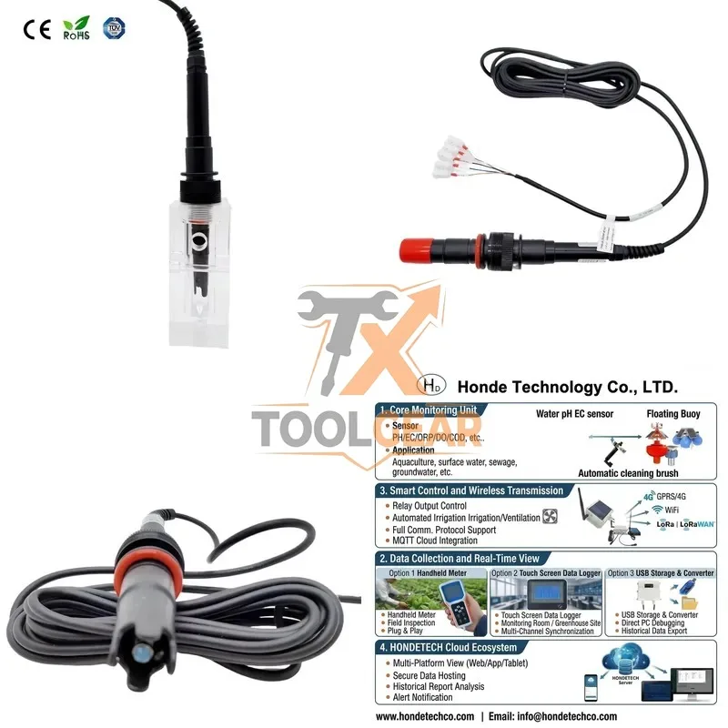 2026hotsale* RS485 Modbus Output Wireless Online Water Quality Monitoring Constant Voltage Residual Chlorine Sensor Water