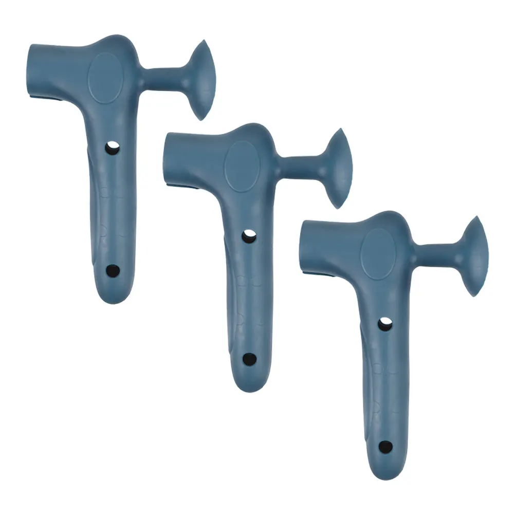 

3pcs Silicone Door Handle Covers Grey Suction Cup Protector For Kitchen Wardrobe Bathroom Door Knob Safety Cover