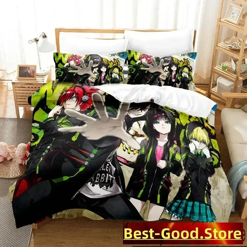 

Top Anime Twin Star Exorcists Bedding Set Duvet Cover Bed Set Quilt Cover Pillowcase Comforter king Queen Size For Boys Adult