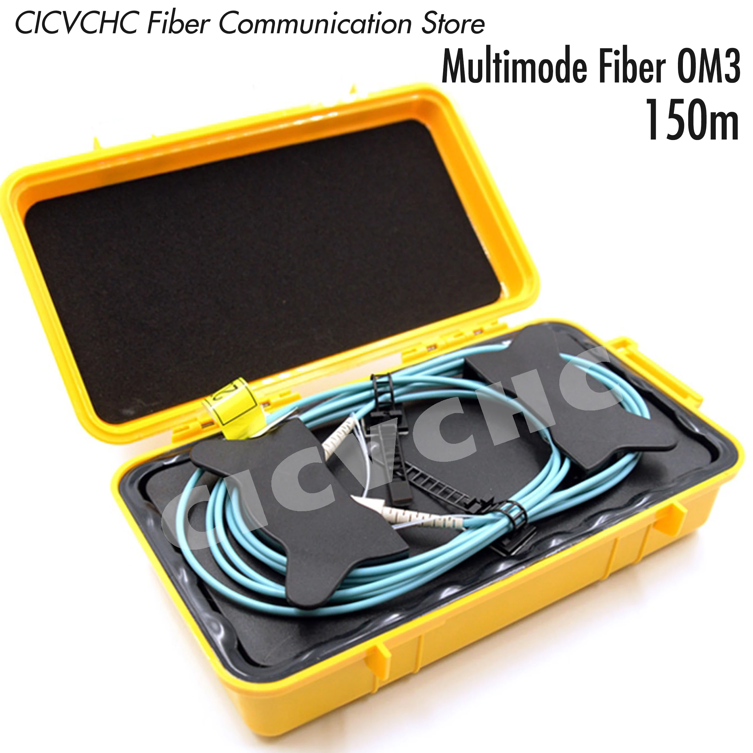 

Кабельная коробка для запуска OTDR, SC LC FC ST E2000, многомодовое оптоволокно, тестирование, OM3, 150 м