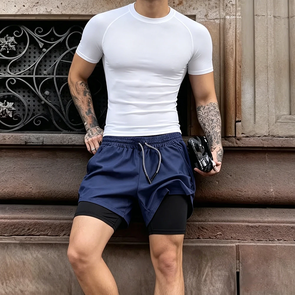Męski 2-częściowy zestaw treni – Compression Shorts Athletes recenzja i cena