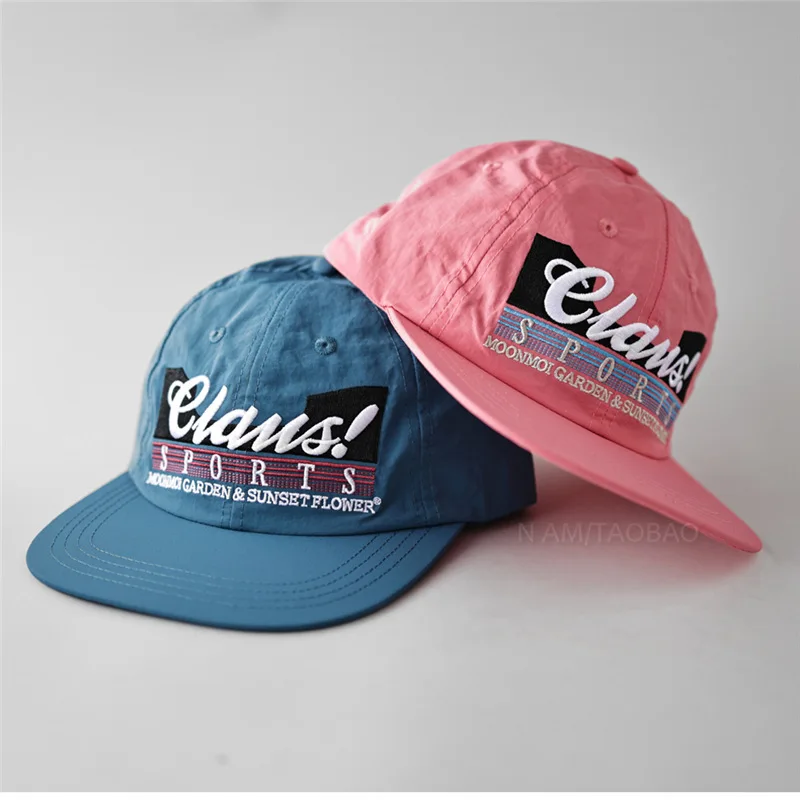 

Lettered embroidered quick-drying flat-brimmed baseball cap, fashionable casual outing versatile shade duck tongue hat