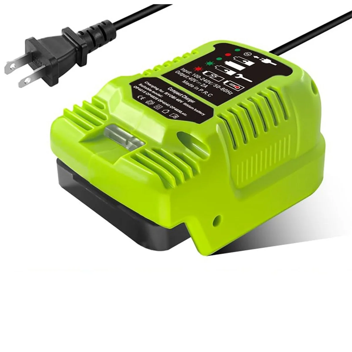 New Mini Charger for Ryobi 40V Battery Charger OP4040 OP4050 OP4050A OP40601 OP4026 OP4015 OP4030 Fast Charger US Plug