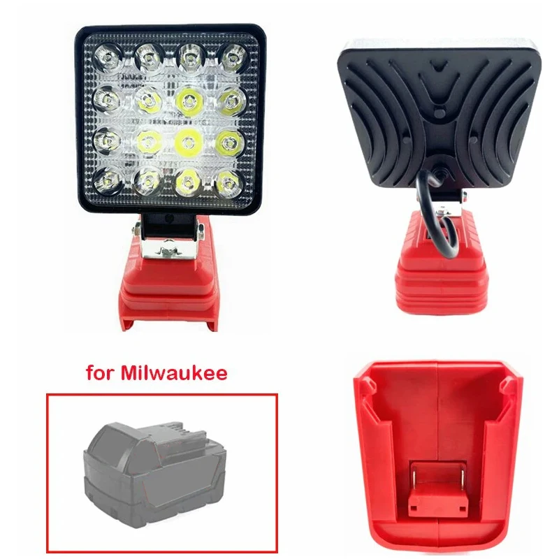 

NEW 4 Inch Work Light for Milwaukee M 18 18V Li-Ion Battery LED Lamp Flashlight Portable Outdoor fishing lamp